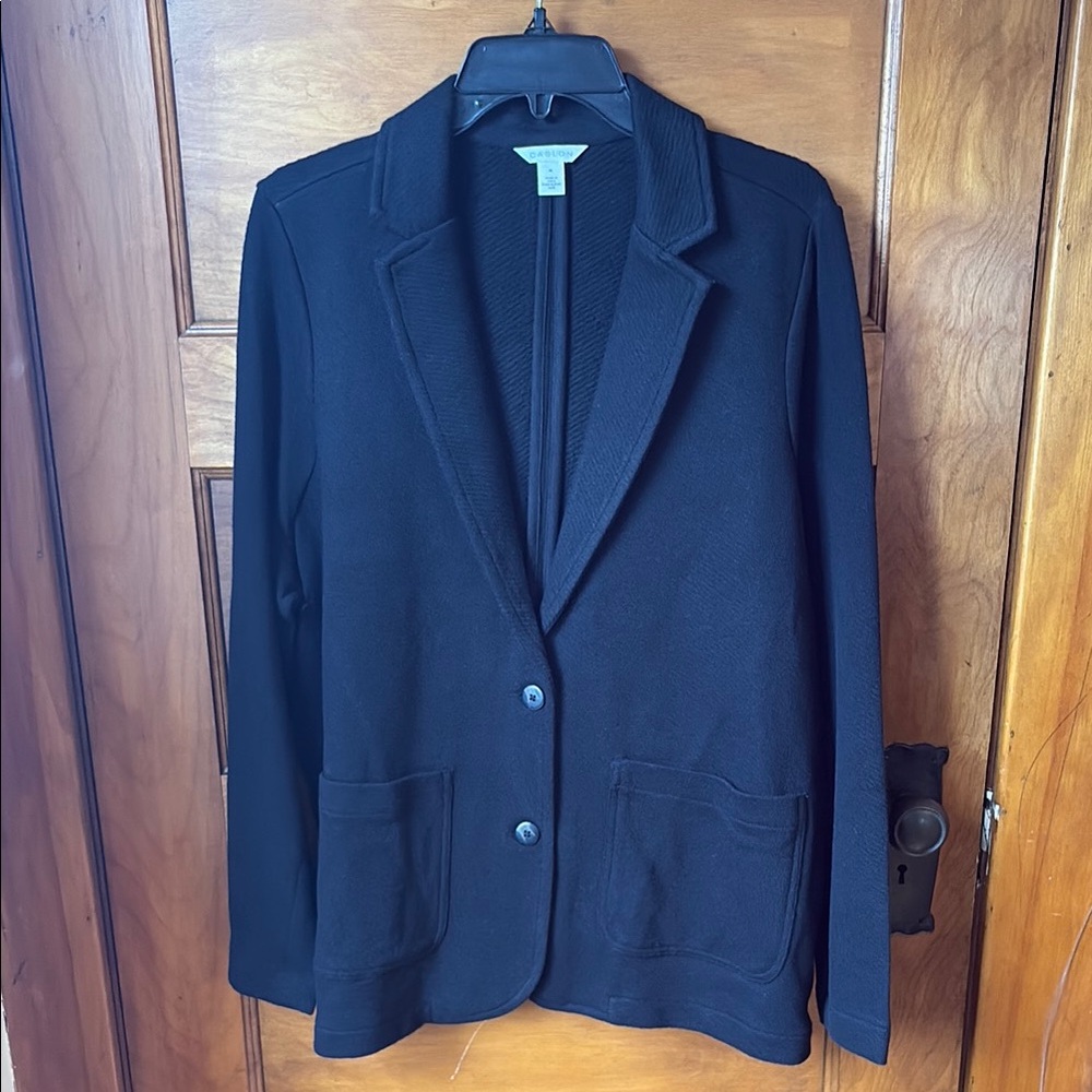Caslon Black Knit Blazer Jacket